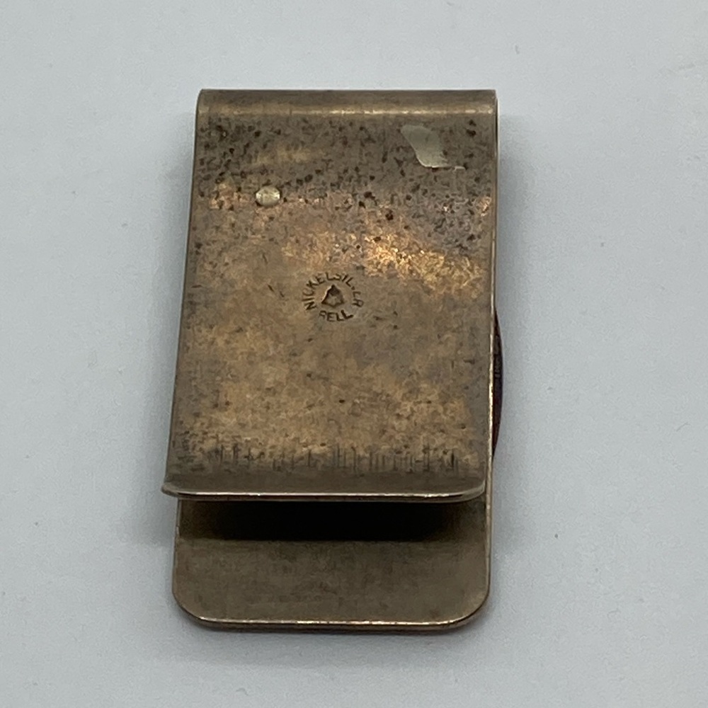 Vtg Bell Trading Post Nickel Silver & Copper Native American Money Clip 1.9” - Picture 4 of 8